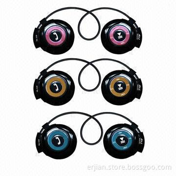 Stereo Bluetooth Headset for Smartphones with Mic, Volume Control, Colorful Sports MP3 with FM Radio